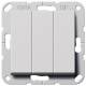 GIRA 2844015 rocker switch BS 3fS System 55 grey m