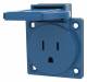 Mennekes 10087 15A2P+E 125V NEMA-Anbau-Steckdose blau