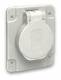 Schneider Electric PKS62G Schneider Schuko socket gray 2p+E 10/16A 250V for DE IP54 65x85mm