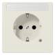 Jung LS1520NAKO SCHUKO socket with label and function display white