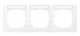 Merten MEG4031-3625 M-Pure frame 3f with label holder horizontal aktws.M-Pure