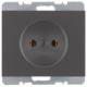 Berker 6167157006 Steckdose ohne Schutzkontakt K.1 anthrazit matt