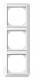 Merten 385319 385 319 1-M-Frame 3-gang vertical, m.Beschriftungsträger polarwhite