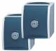 Busch Jaeger 2CKA002083A0816 BJ 20/20EWSL-53 2 socket safety lock ocean IP44 grey/teal