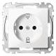 Socket Merten MEG2300-0319, System M polar white, glossy