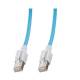 Patchkabel RJ45, CAT6A 500Mhz, 1,0m, blau S-STP(S/FTP) VC LED in den Steckern!,