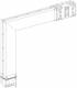 Schneider Electric KSC250DLF4CF Schneider Canalis angle for channel 250A copper SPECIAL downwards