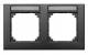 Merten 472214 M-PLAN-Rahmen 2fach waagerecht beschriftbar anthrazit