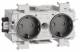Hager GS20019011 Steckdose 2-fach WA-Steckklemme frontrast gs