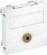 OBO Bettermann 6104946 MTG MK L RW1 multimedia support, audio jack connector 1x 45x45mm m.Löt rws