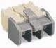 WAGO 272-403/272-486 Überk.-book. 3pin. 272-403 / 272-486, white / gray 2x0,5-2,5qmm Kodiermaske
