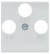 Legrand N4207 central plate FM + TV + SAT , Light for antenna socket