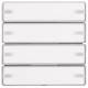 Berker 80144321 Tastsensor 4fach Komfort mit B-feld KNX Q.x alu samt lackiert