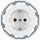 Berker 47272089 Steckdose SCHUKO 45° R.1/R.3 polarweiss glänzend