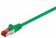 Goobay 68293 CAT 6 Patchkabel, S/FTP (PiMF), Grün - LSZH halogenfrei, Kupfer