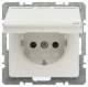 Berker 47526039 Steckdose SCHUKO mit Klappdeckel und Beschriftungsfeld Q.1 pw