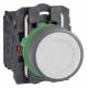 Schneider Electric XB5AA15C0 Schneider Drucktaster, kompl, Kunststoff, tastend, weiss, 22mm, 1S