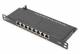 Digitus Cat.6A Patch Panel geschirmt, 8-Port, 0,5 HE, schwarz
