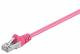 Goobay 93414 CAT 5e patch cable, SF/UTP, magenta - CCA copper mixture