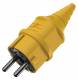 Mennekes 10840 16A2P+E 230V SCHUKO-Stecker gelb