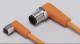 Ifm Electronic EVT296 IFM Verbindungskabel abgewinkelt M12 4p AC/DC Kontakte vergoldet