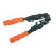 Fixpoint 77124 Crimping tool for modular connectors - including cable cutter and stripper.