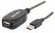 MANHATTAN 150248 Hi-Speed USB 2.0 Repeater Kabel In Reihe schaltbar, A-Stecker / A-Buchse, 10 m