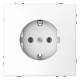 Merten MEG2301-6035 SCHUKO-Steckdose Steckklemme Lotosweiß