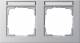 GIRA 109225 Rahmen 2f BSF Farbe alu E2 waagerecht