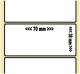 OEM-Factory Labels - PE 70 x 38mm, perm, performative, K40.