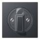 Jung A1541BFANM cover for rotary switch series A anthracite matt