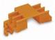 WAGO 243-113 Mounting Adapter, orange for 6 slots