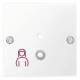 Merten MEG4843-0325 central plate, pull switch white glossy System M