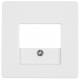 Berker 10336089 Zentralstück für TAESteckdose Q.1 polarweiss samt