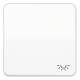 Jung CD590BFLWW For rocker push button with light symbol, CD BF 590 L WW, alpine white, unbreakable
