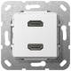Gira 567103 2x HDMI Gender Changer, use pure white