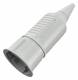 Mennekes 10752 16A2P+E 230V SCHUKO-Kupplung grau IP20