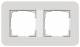 GIRA 0212411 Abdeckrahmen 2f E3 Hellgrau/Reinweiß