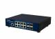 ALLNET Switch full managed Layer2+ 12 Port 8x GbE PoE Budget 300W 8x PoE at 4x SFP 25,4 cm ( 10 Zoll ) & 48,3 cm ( 19 Zoll ) ? Lüfterlos JSON API ALL-SG8612PMJ
