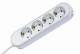 Bachmann Tischsteckdose, 4xDosen(CEE7)->Stecker(CEE7), 1,5m, Weiss, SMART