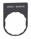 Schneider Electric ZBYP2166 Schneider Schildträger 30x40mm, mit Beschriftung ARRET-MARCHE