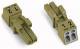 WAGO 890-262 socket without strain relief housing 2p 0.25-1.5qmm light green