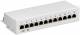 Goobay 93041 CAT 5e Mini/Desktop Patch Panel, 12 Port - STP shielded, Grey