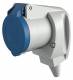 Mennekes 1438 TA-angle connector socket, 16A 230V 3-pin 6h 
