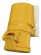 Mennekes 1340 16A3P 4H110V wall socket, IP44 TwinCONTACT