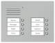 TCS PUK08/2-EN Audio Außenstation 8 Tasten 2-spaltig UP silber