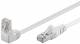 Goobay 94179 CAT 5e patch cable 1x 90° angled, F/UTP, white - CCA copper mixture, 1x RJ45 plug 90° (8P8C)