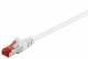 Goobay 95587 CAT 6 patch cable, S/FTP (PiMF), white - LSZH halogen-free, copper