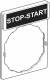 Schneider Electric ZBY2366 Schneider sign holder 30x40mm with sign 8x27mm STOP-START