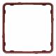 Jung CDP81RTM Applikations-Rahmen CD plus rot-metallic